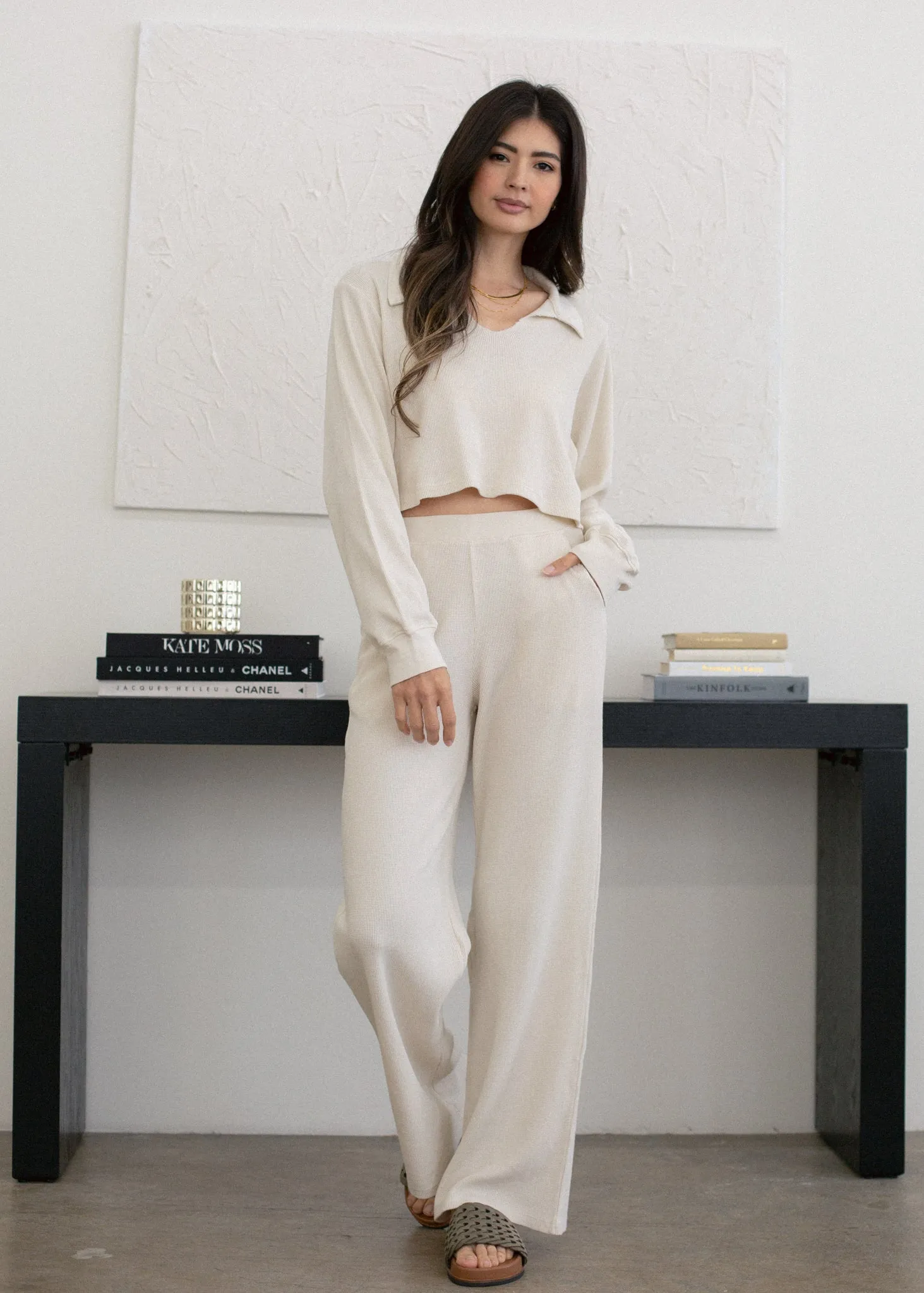 Organic Thermal Wide Leg Pant