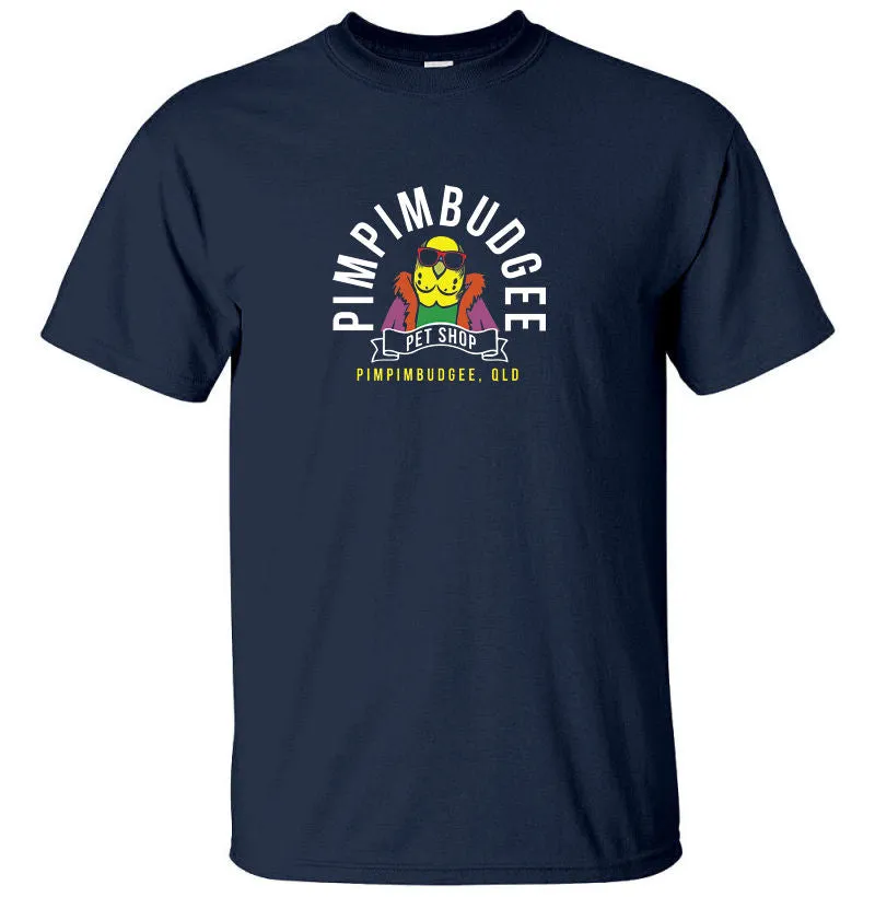 Pimpimbudgee Pet Shop Fake Business Logo T-Shirt (Colour Choices)