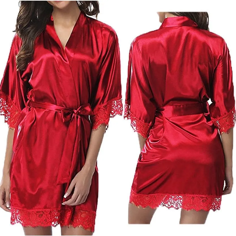 Robe Nightgown Set with Matching Belt