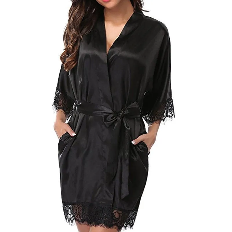 Robe Nightgown Set with Matching Belt