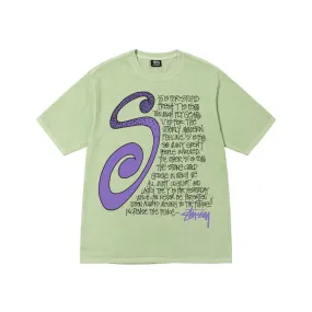 S TALK PIGMENT DYED TEE / STUSSY / SAGE