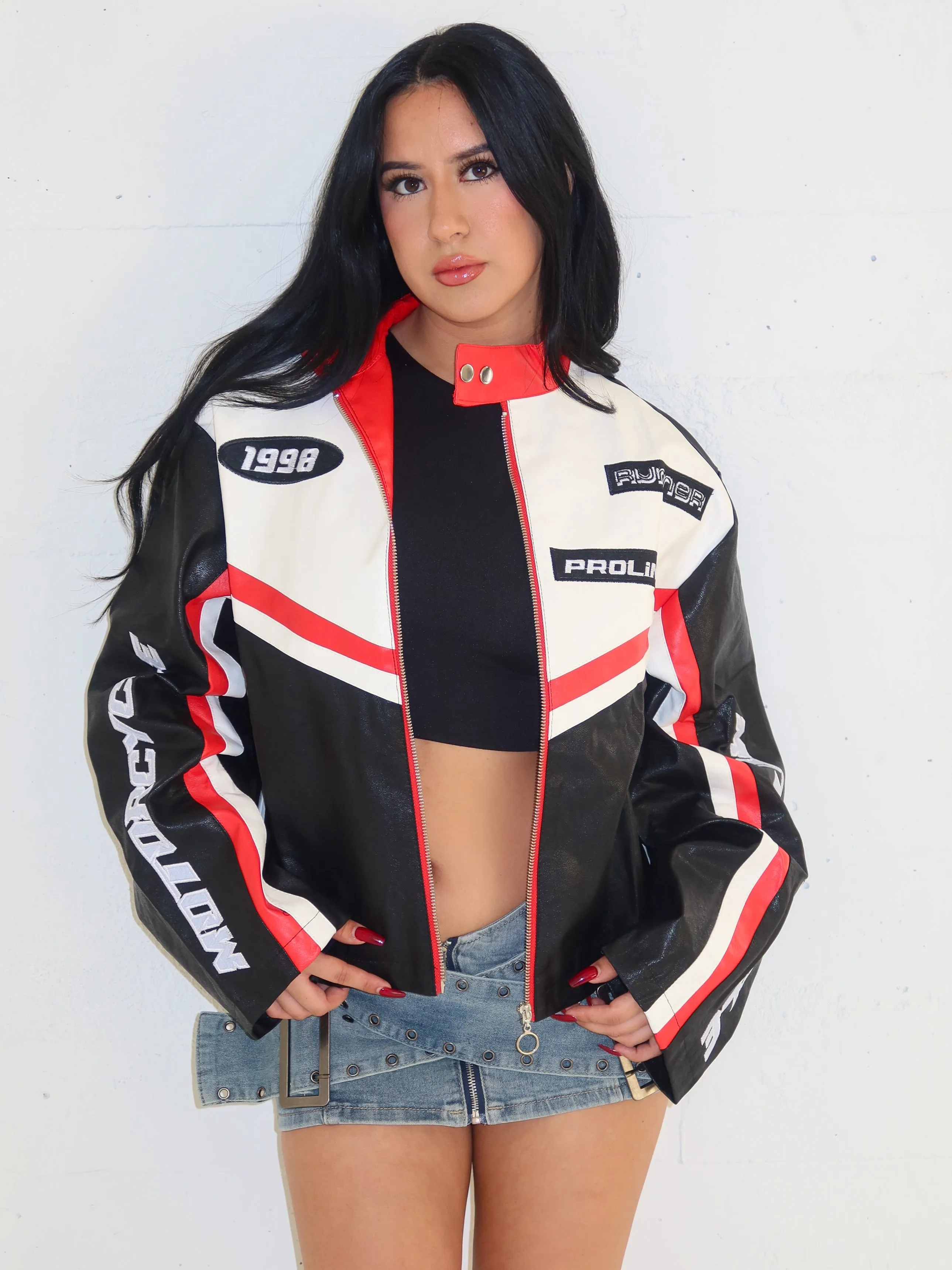 Sabrina Motor Jacket (Red)