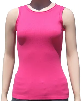 Solid Round-Neck Tank - Candy