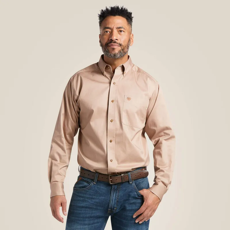 Solid Twill Men's Classic Fit Shirt | 10000505