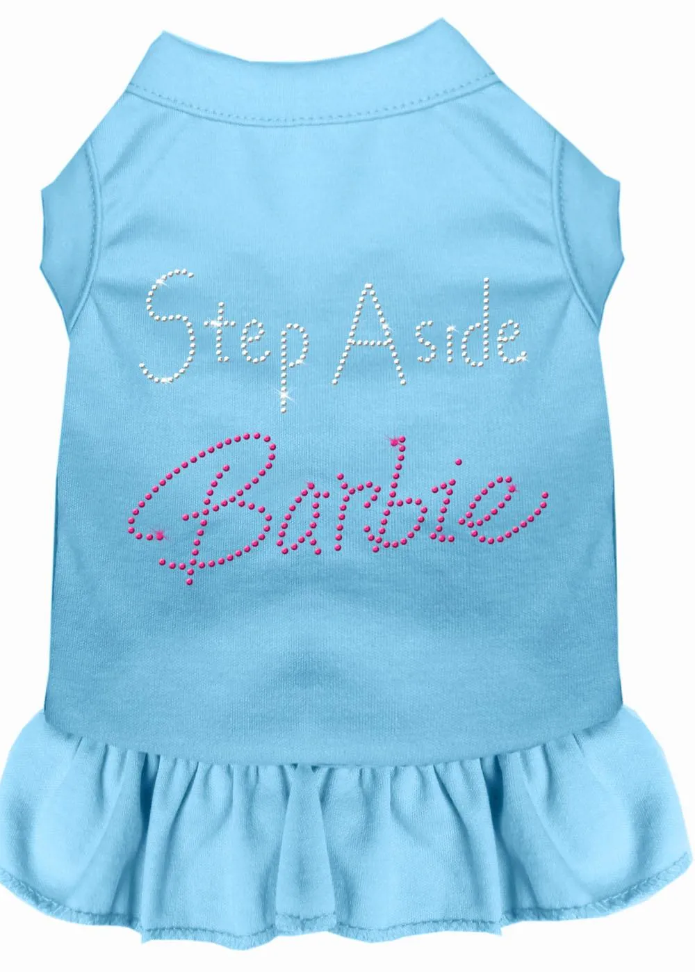 Step Aside Barbie Rhinestone Dress Baby Blue Med (12)