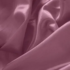 Stretch Imitation Silk Satin Charmeuse - Mauve #40, Satin Fabric By The Yard