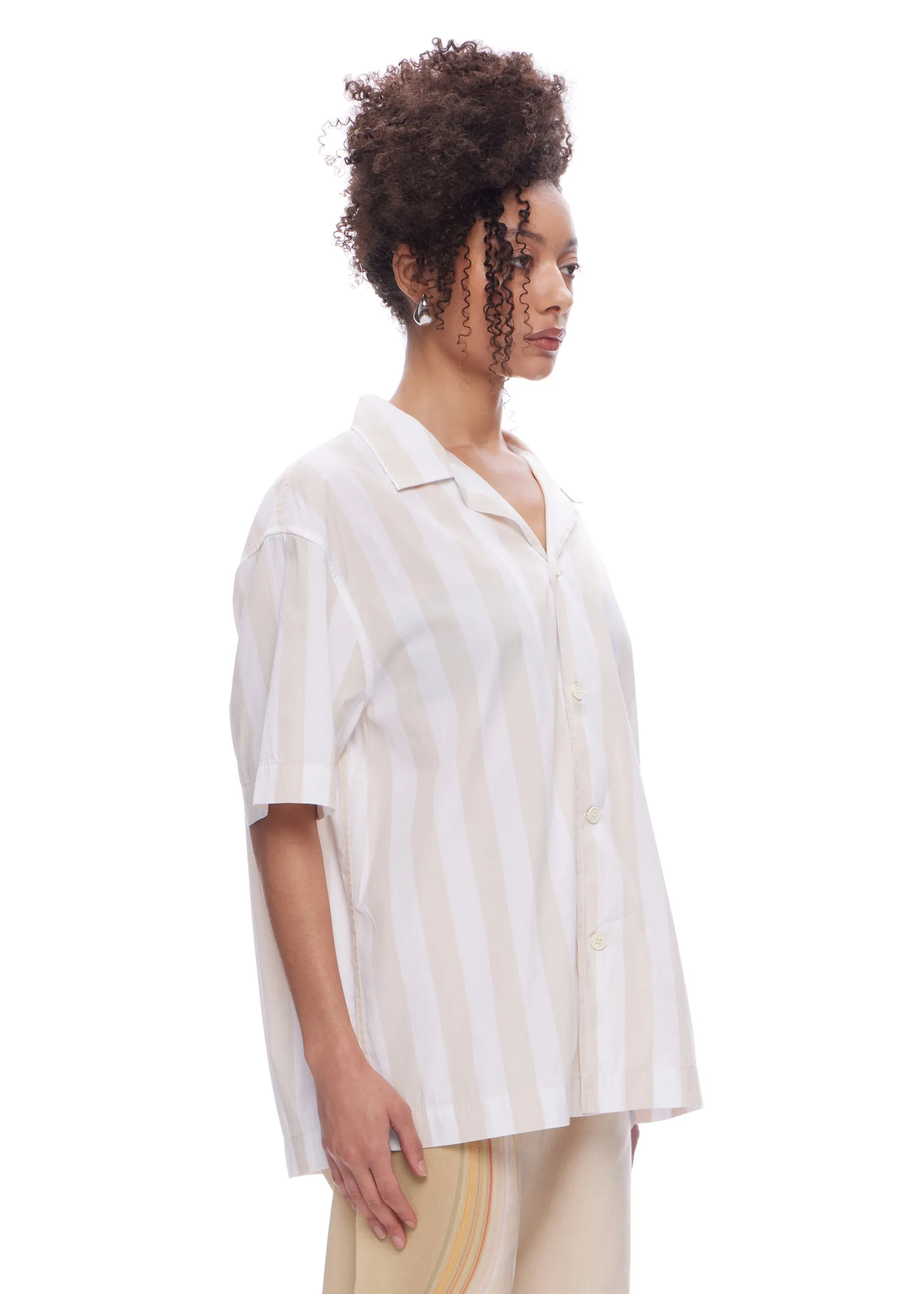 SUNNEI Shortsleeve Striped Woven Shirt