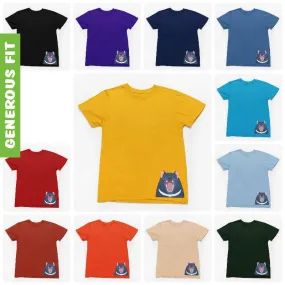 Tasmanian Devil Hem Print Adults T-Shirt (Various Colours)