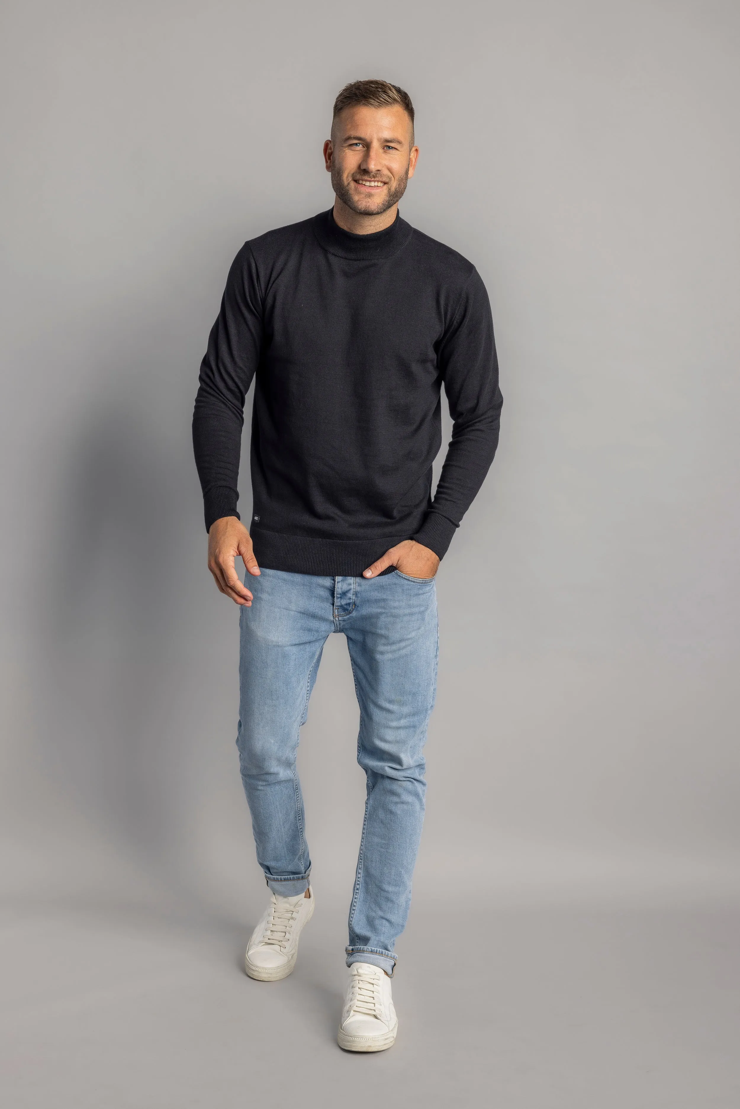 Turtleneck Strick-Pullover