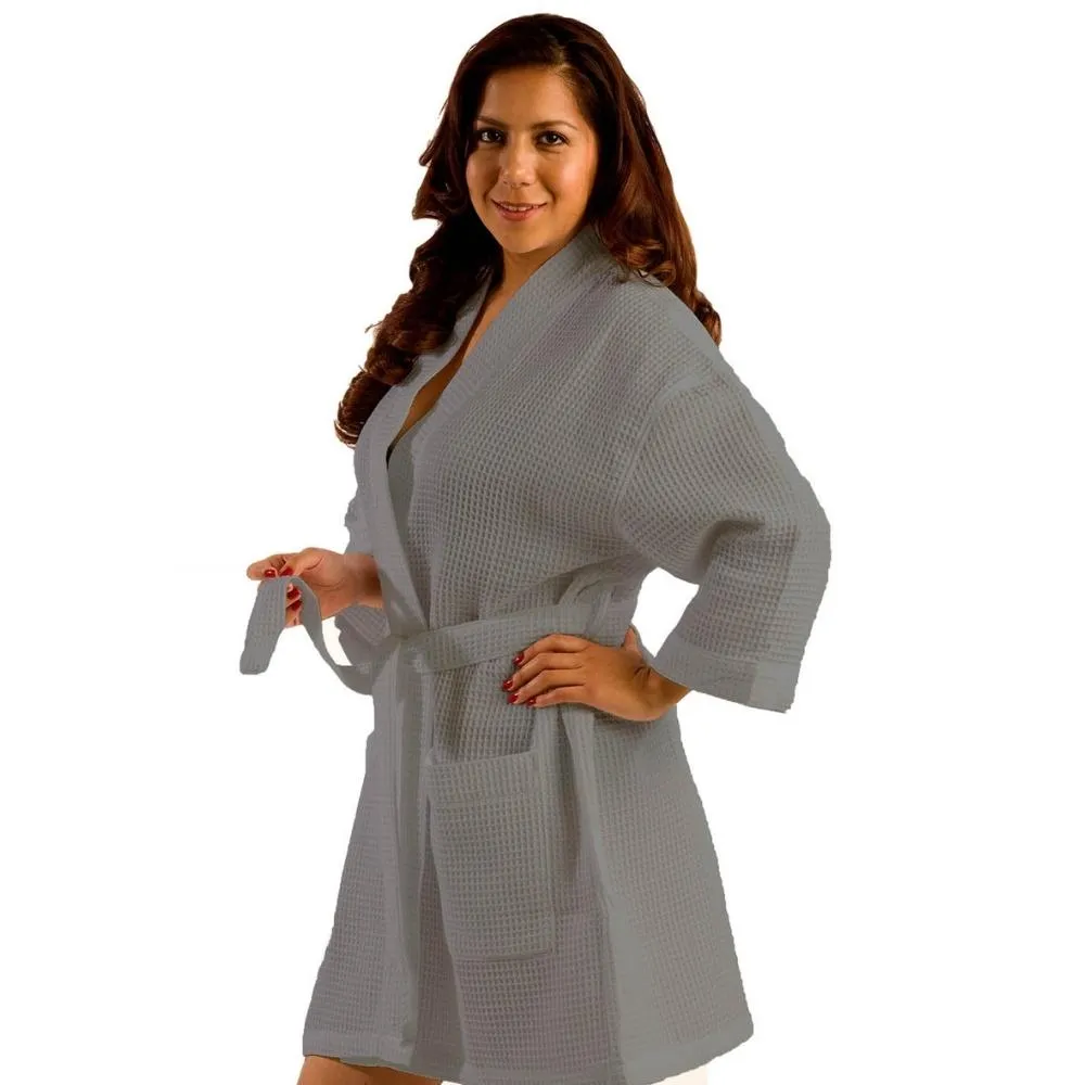 Waffe Square Thigh Length Kimono Robes for Women