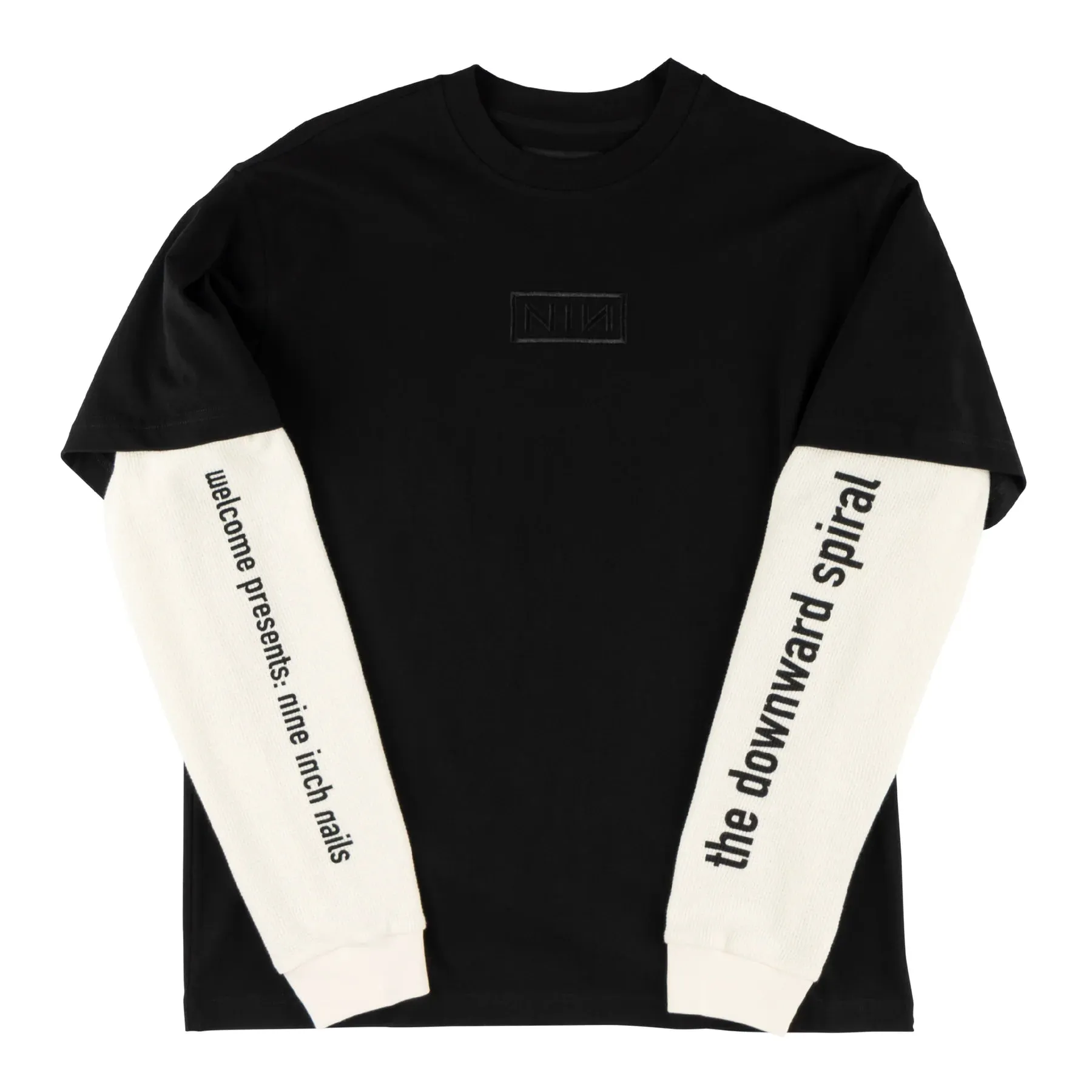 Welcome - X Nine Inch Nails Hersey Layered Knit Longsleeve Tee