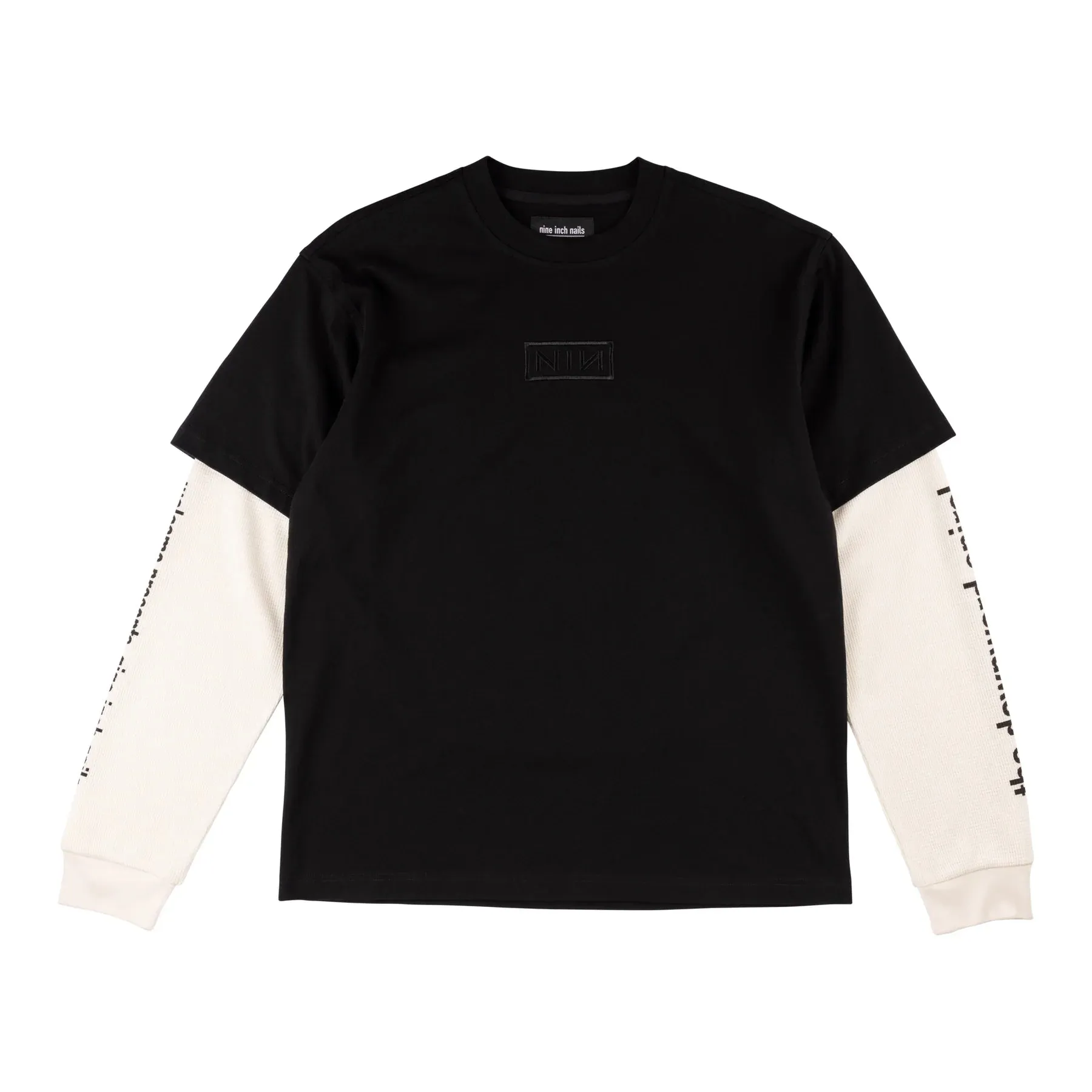 Welcome - X Nine Inch Nails Hersey Layered Knit Longsleeve Tee