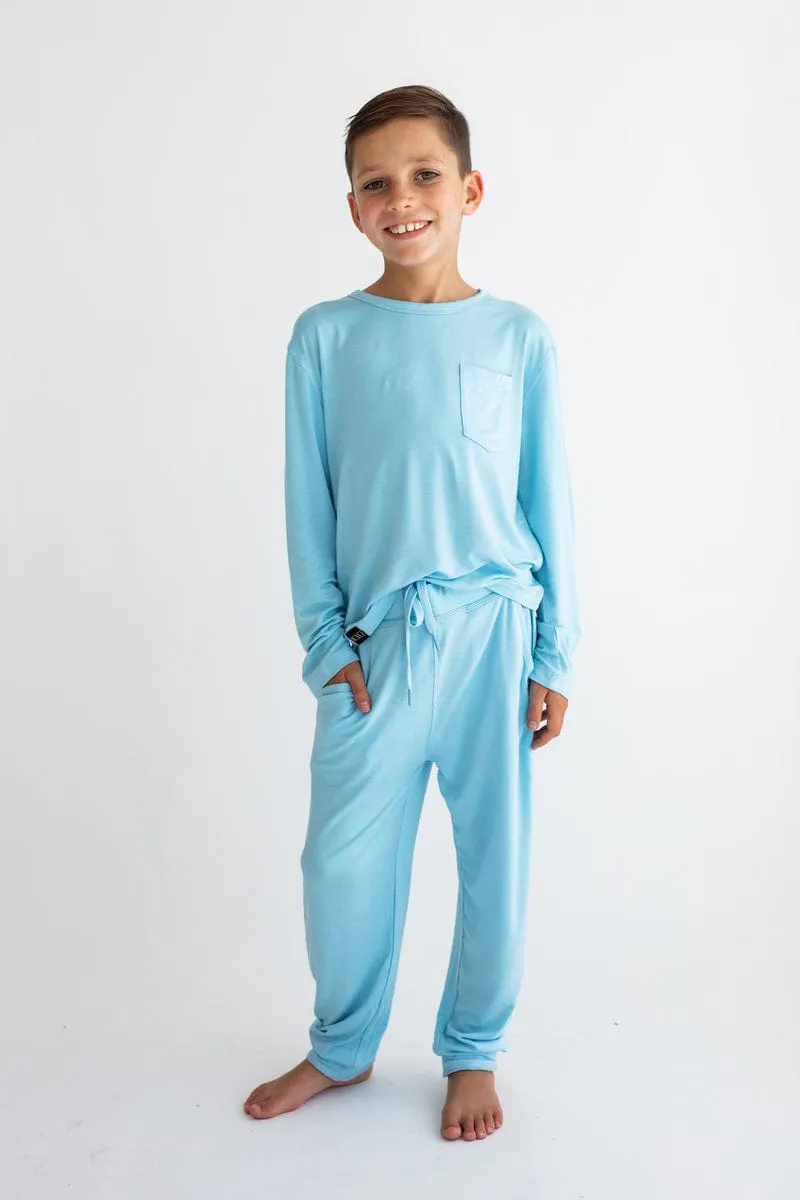 Will be Remembered Pajamas - Light Blue - Final Sale