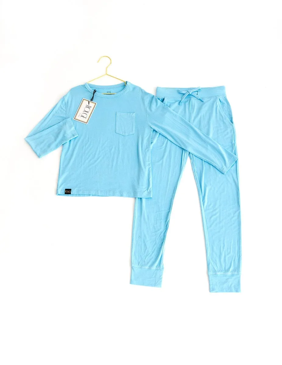 Will be Remembered Pajamas - Light Blue - Final Sale