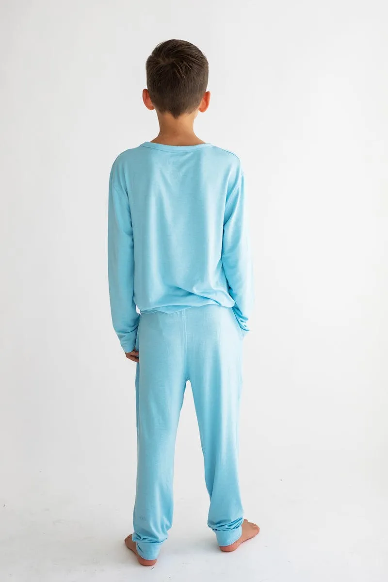 Will be Remembered Pajamas - Light Blue - Final Sale