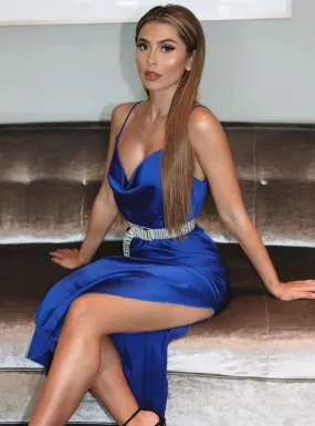 Women Sexy Blue Dress